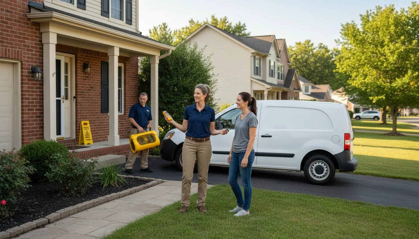 Residential water damage restoration in Hattiesburg, MS